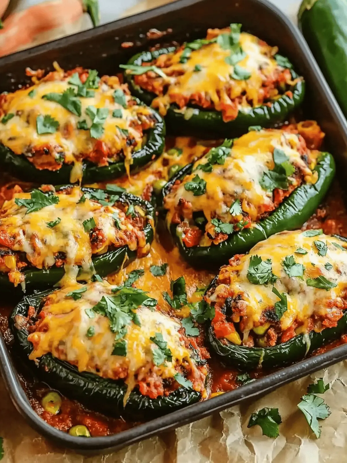Stuffed Poblano Peppers