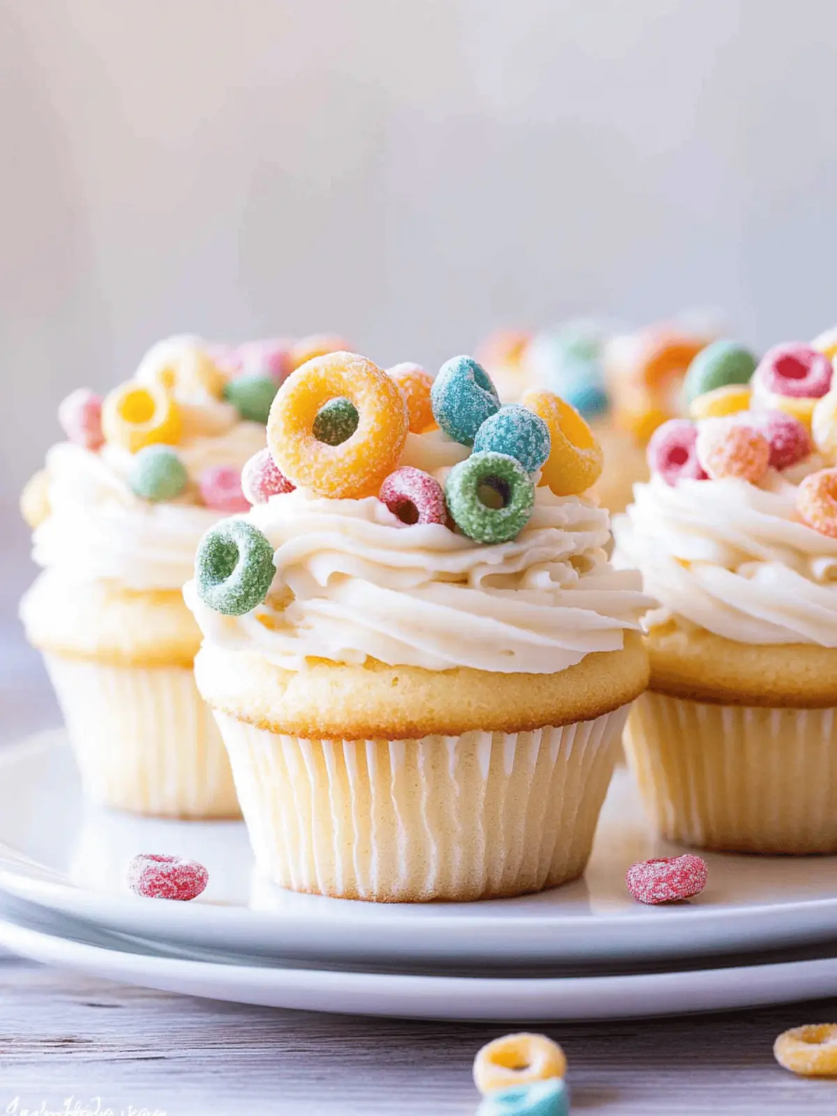 Cereal and Milk Cupcakes with Cereal Milk Buttercream
