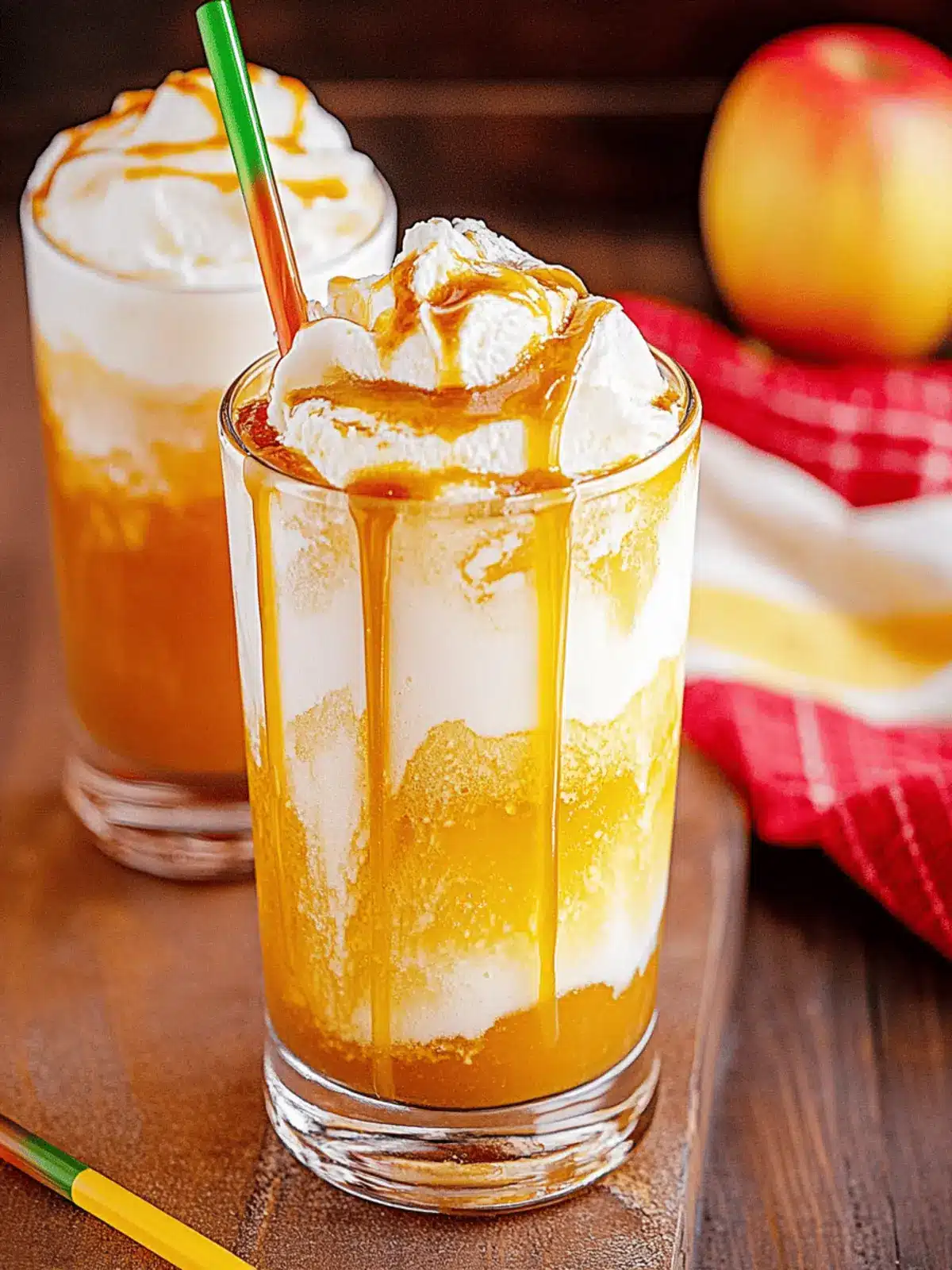 Caramel Apple Cider Float