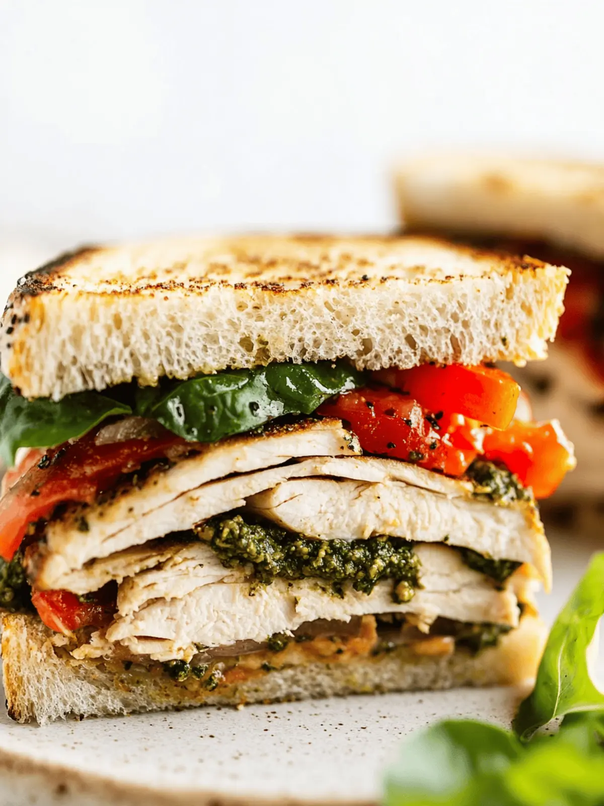 Turkey Pesto Sandwich