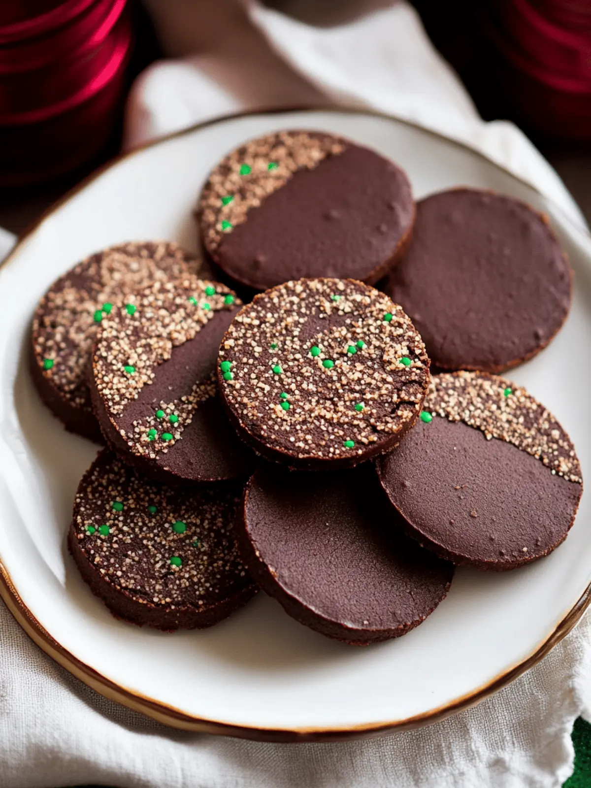 Chocolate Shortbread Cookies