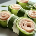 Ham & Cream Cheese Cucumber Rolls