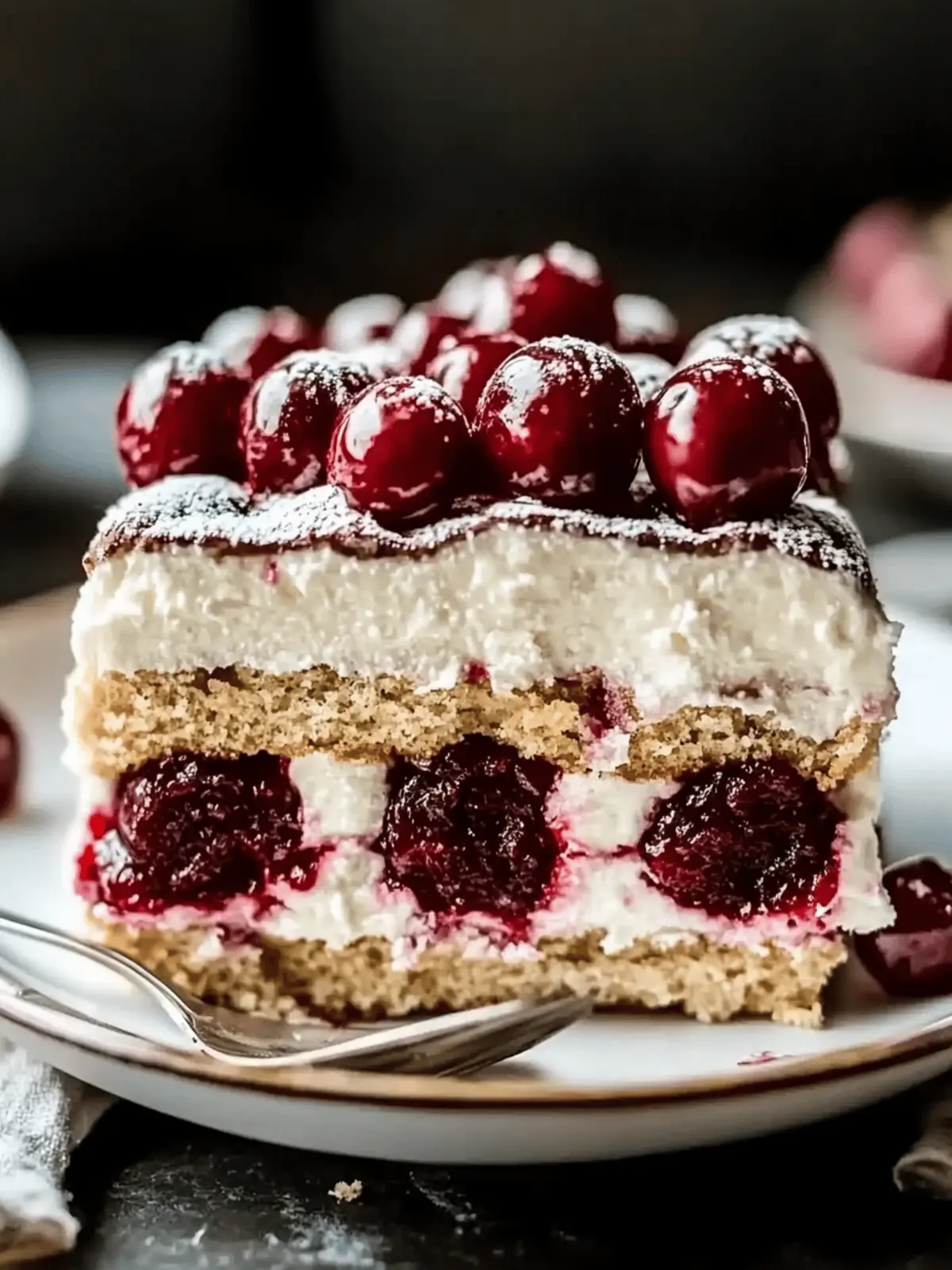 Cherry Amaretto Tiramisu
