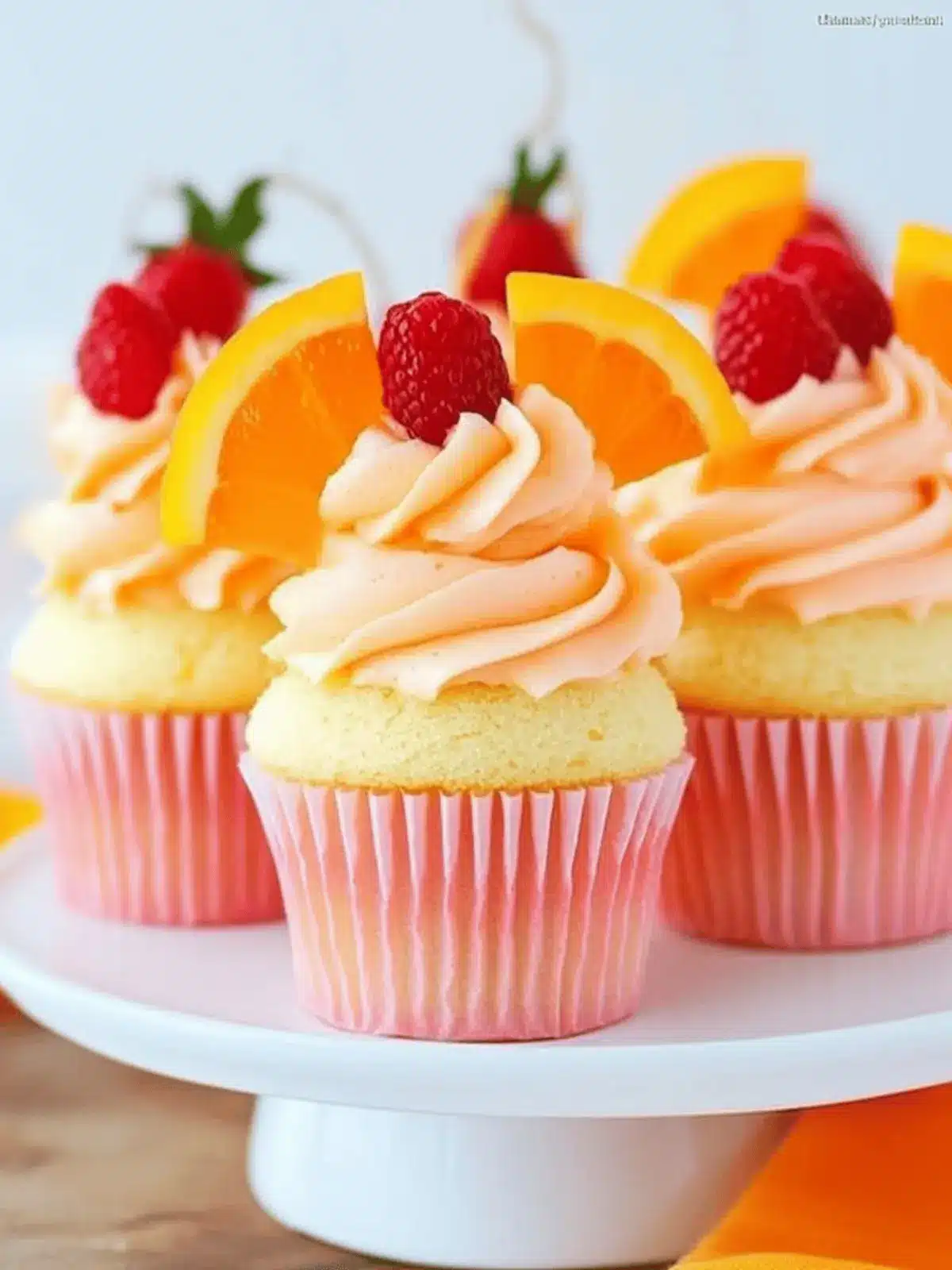 Tequila Sunrise Cupcakes