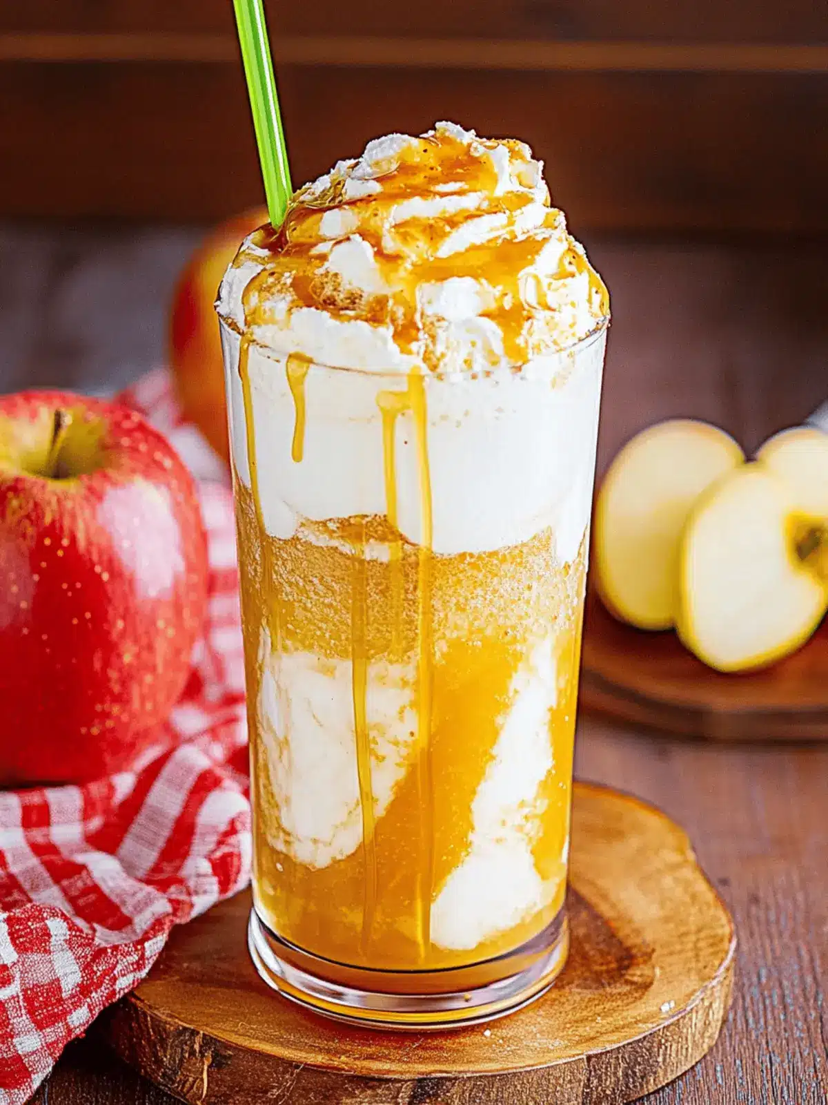 Caramel Apple Cider Float