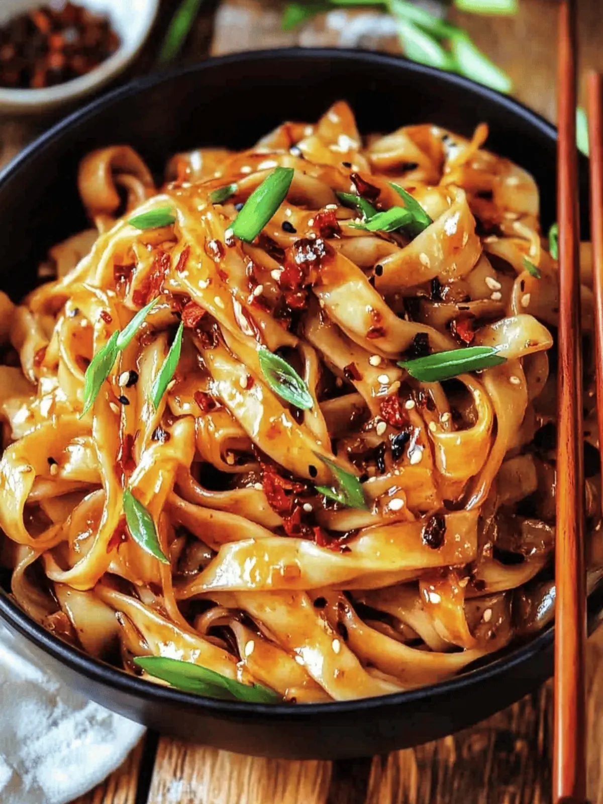 Hoisin Chili Oil Noodles