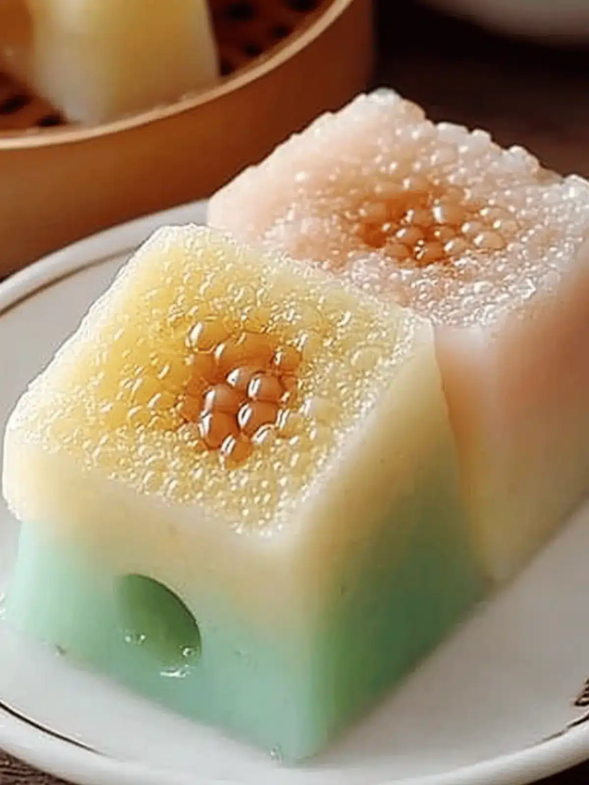 Steamed Vietnamese Honeycomb Cake