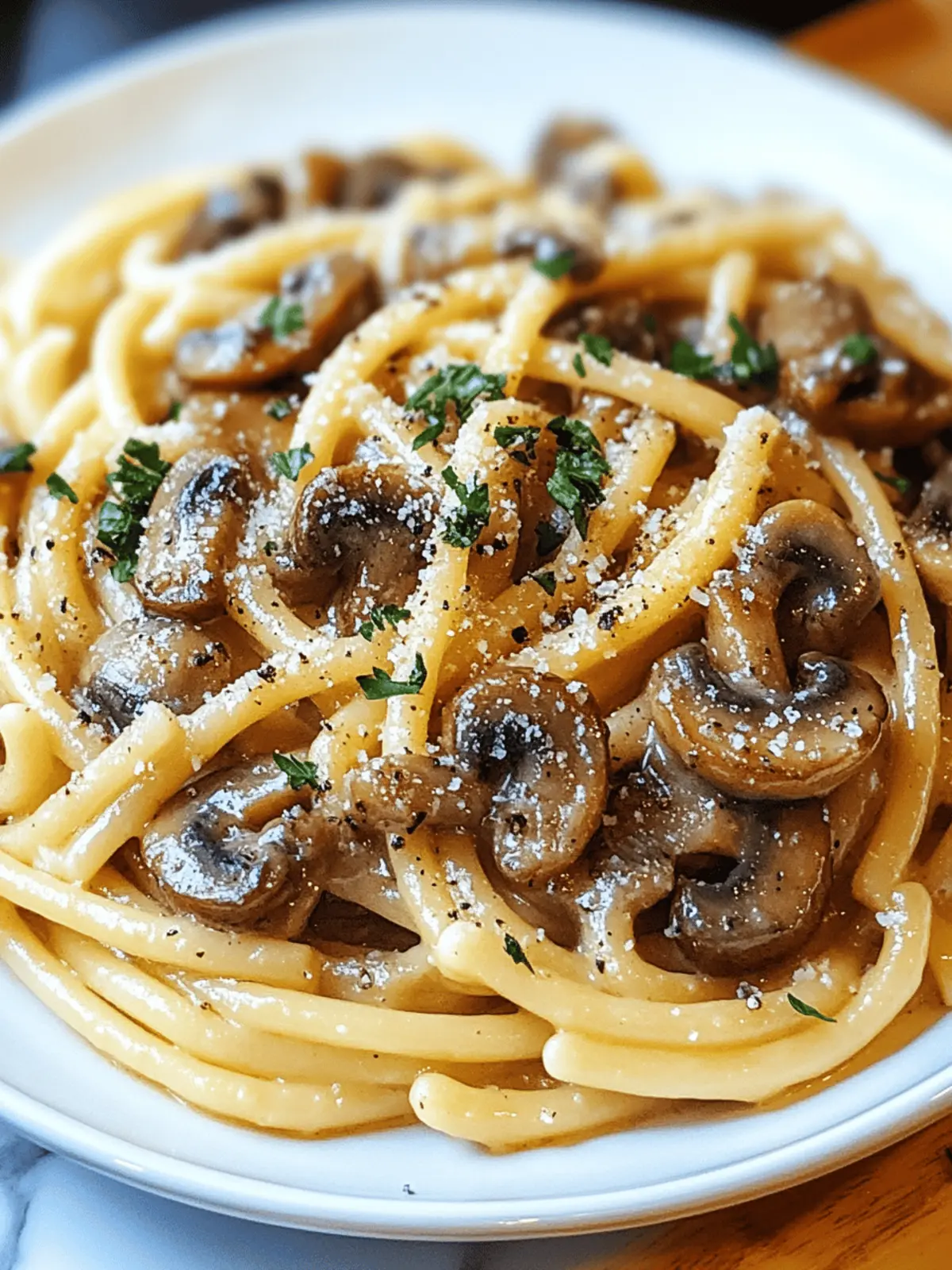 Brown Butter Mushroom Pasta