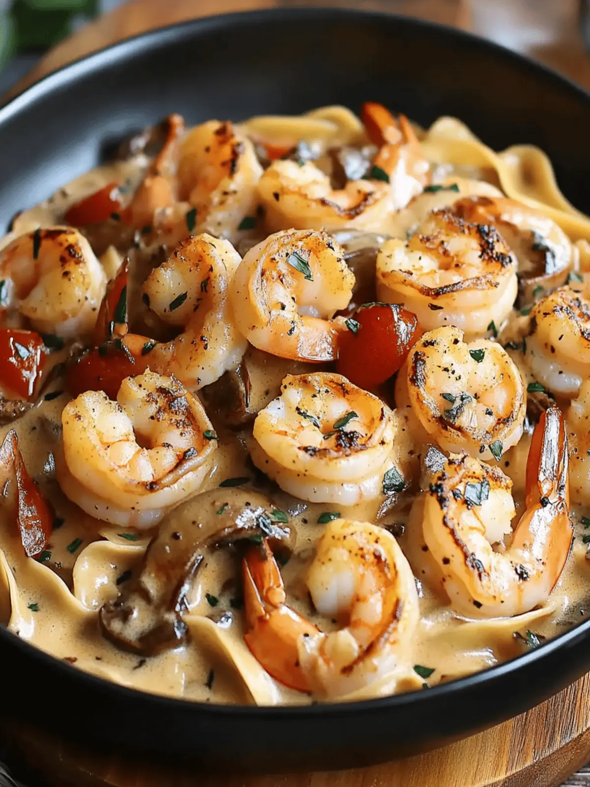 Blackened Shrimp Stroganoff