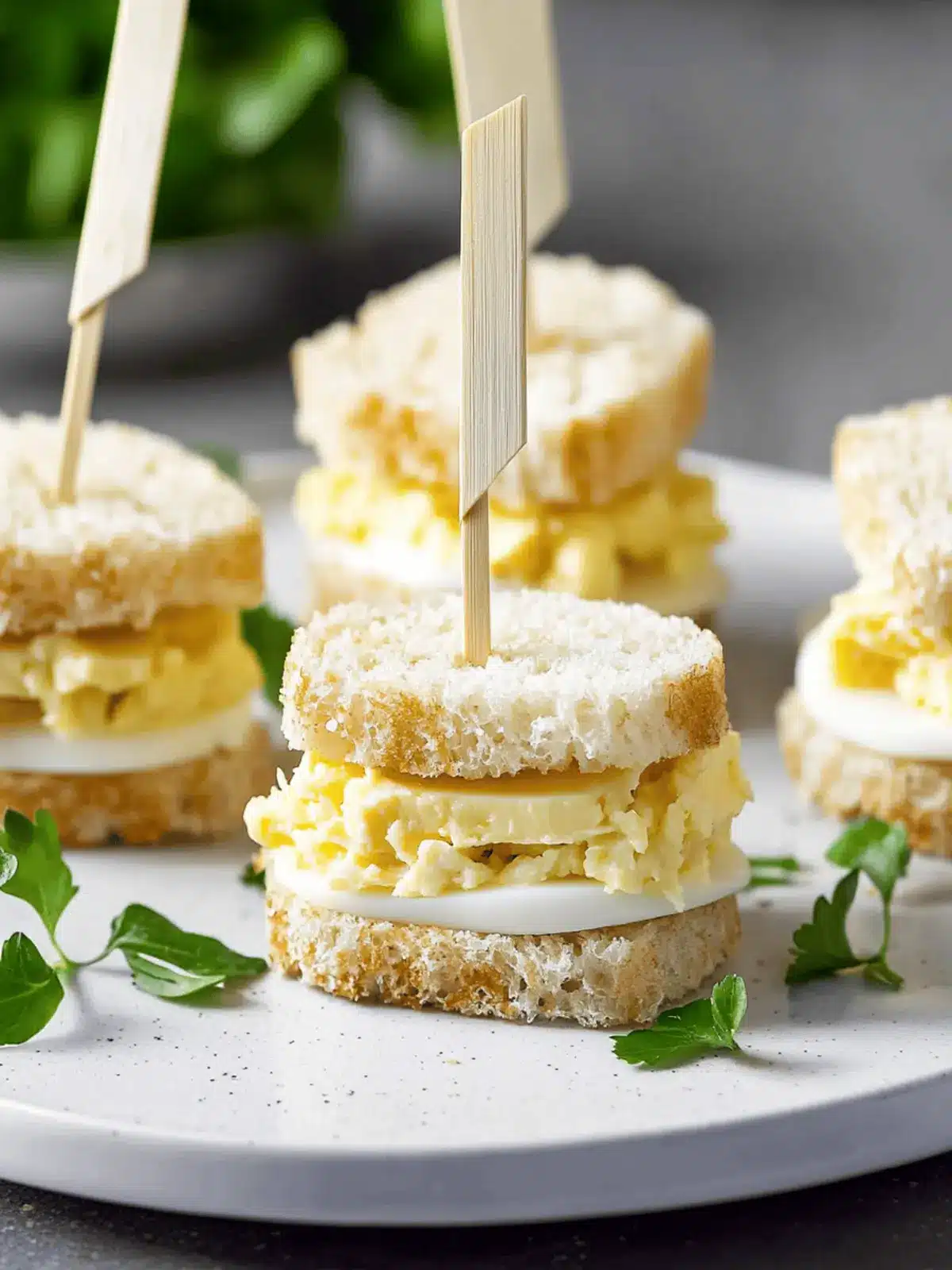 Egg Salad Tea Sandwiches