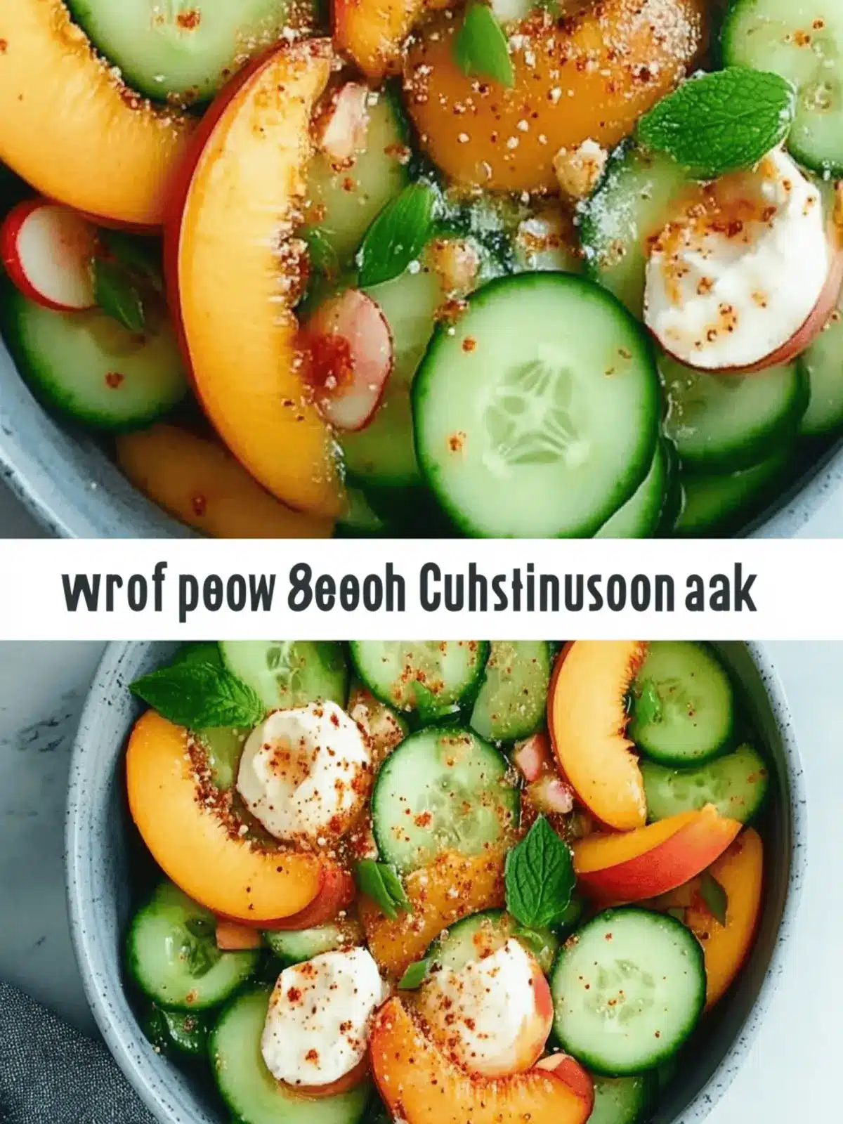 Spicy Peach Cucumber Salad: A Sweet and Sizzling Summer Treat 3 Spicy Peach Cucumber Salad