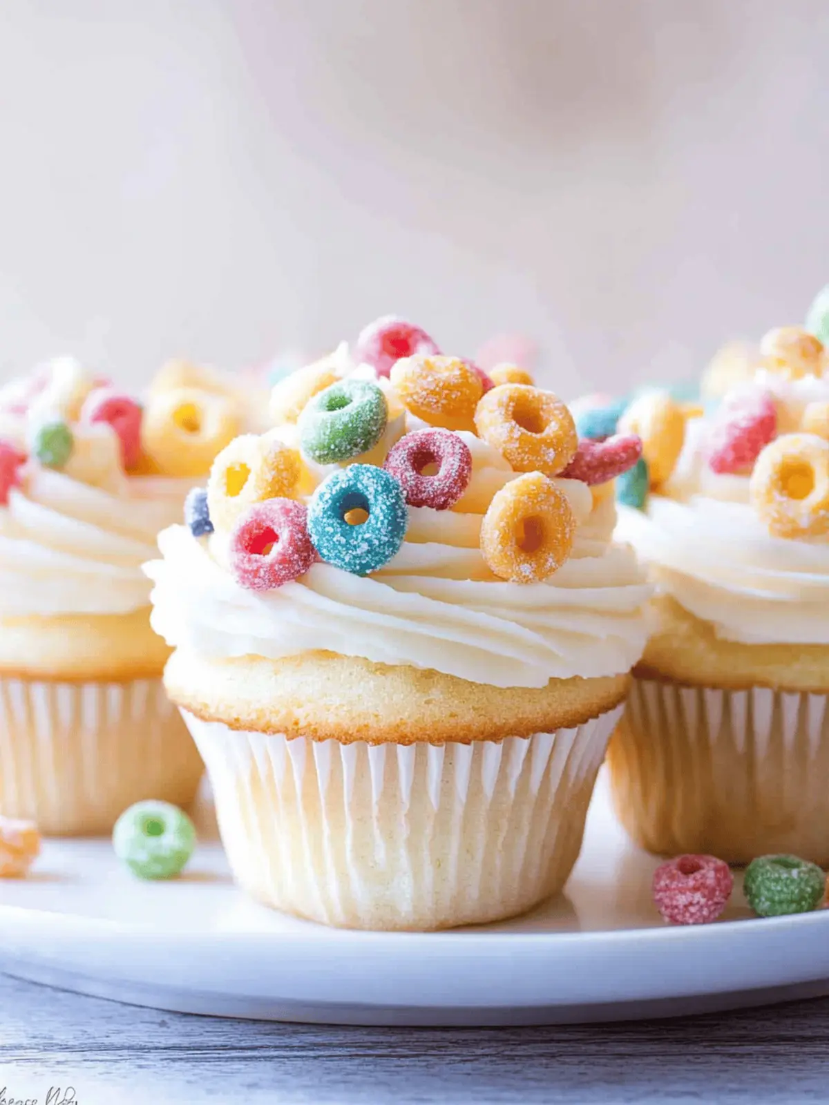 Cereal and Milk Cupcakes with Cereal Milk Buttercream