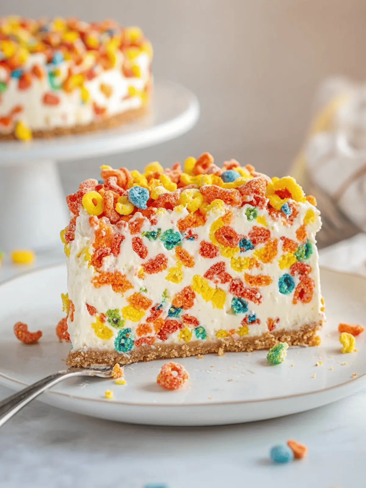 Fruity Pebbles Cheesecake