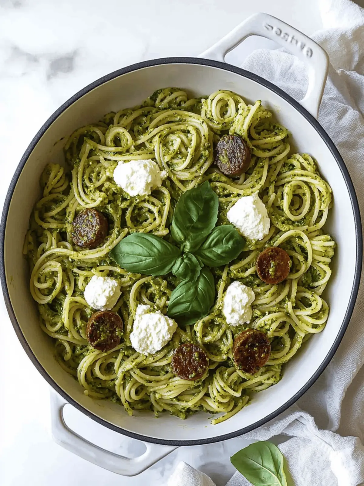 Pesto Ricotta Pasta