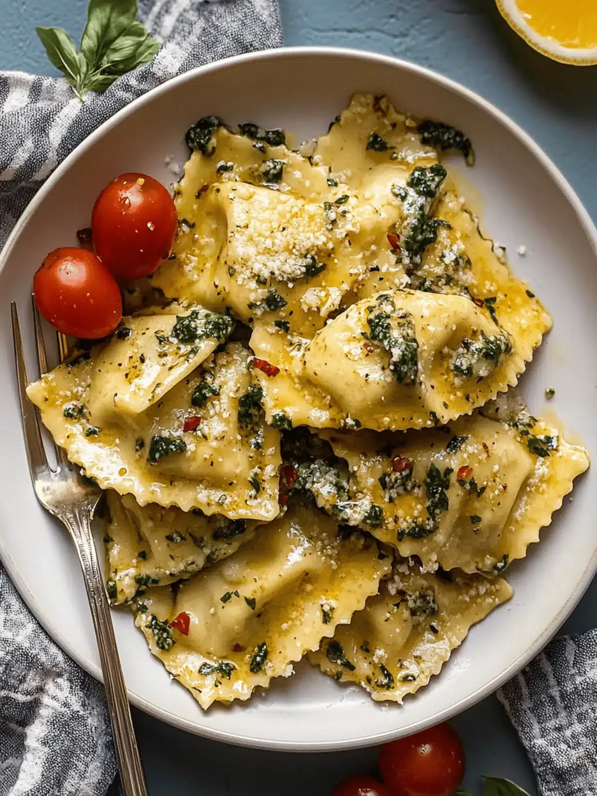 Creamy Tuscan Ravioli