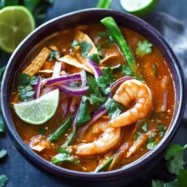 Spicy Shrimp Tortilla Soup