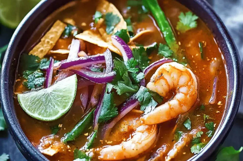 Spicy Shrimp Tortilla Soup