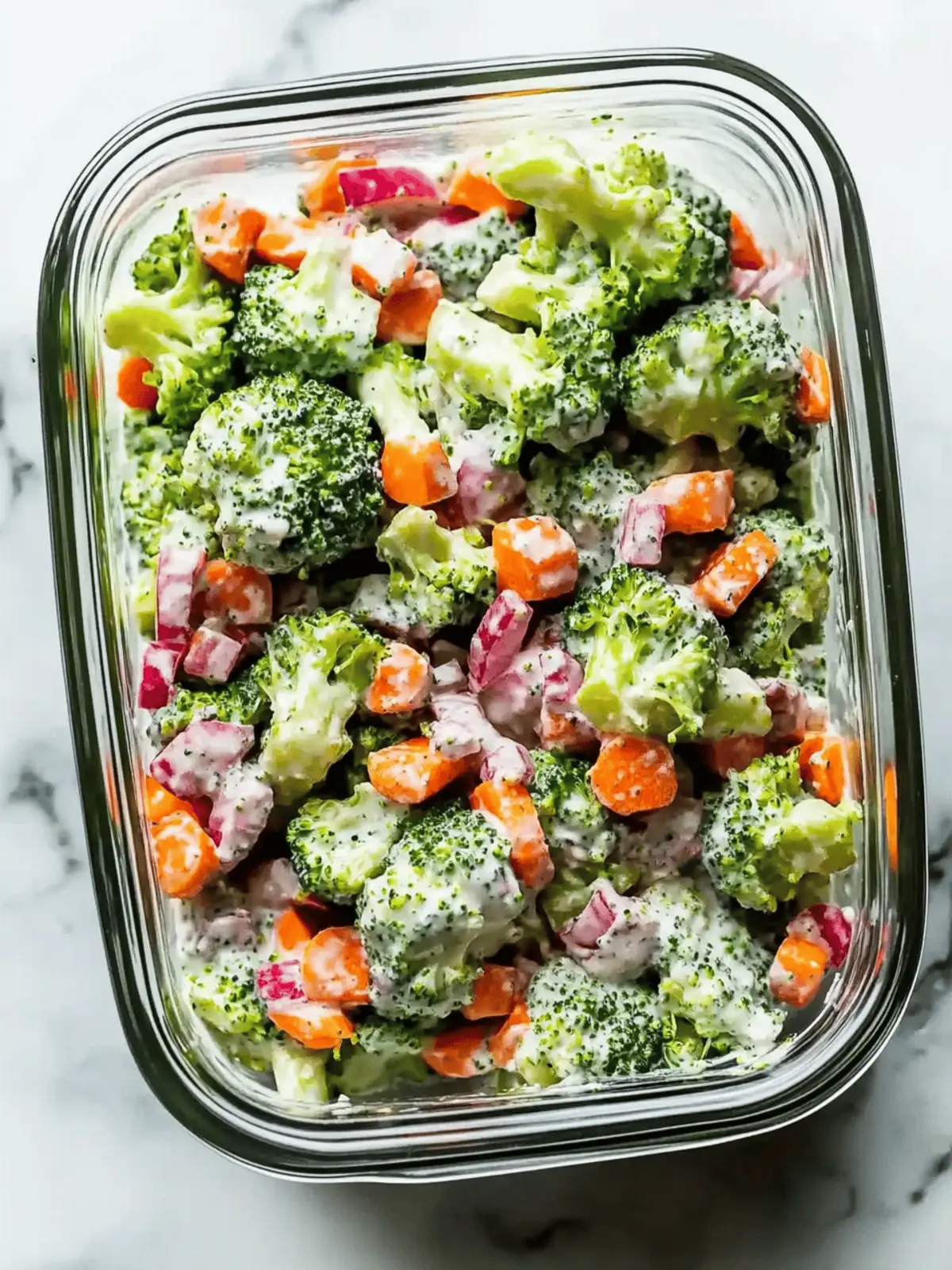 Fresh Broccoli Salad Meal Prep