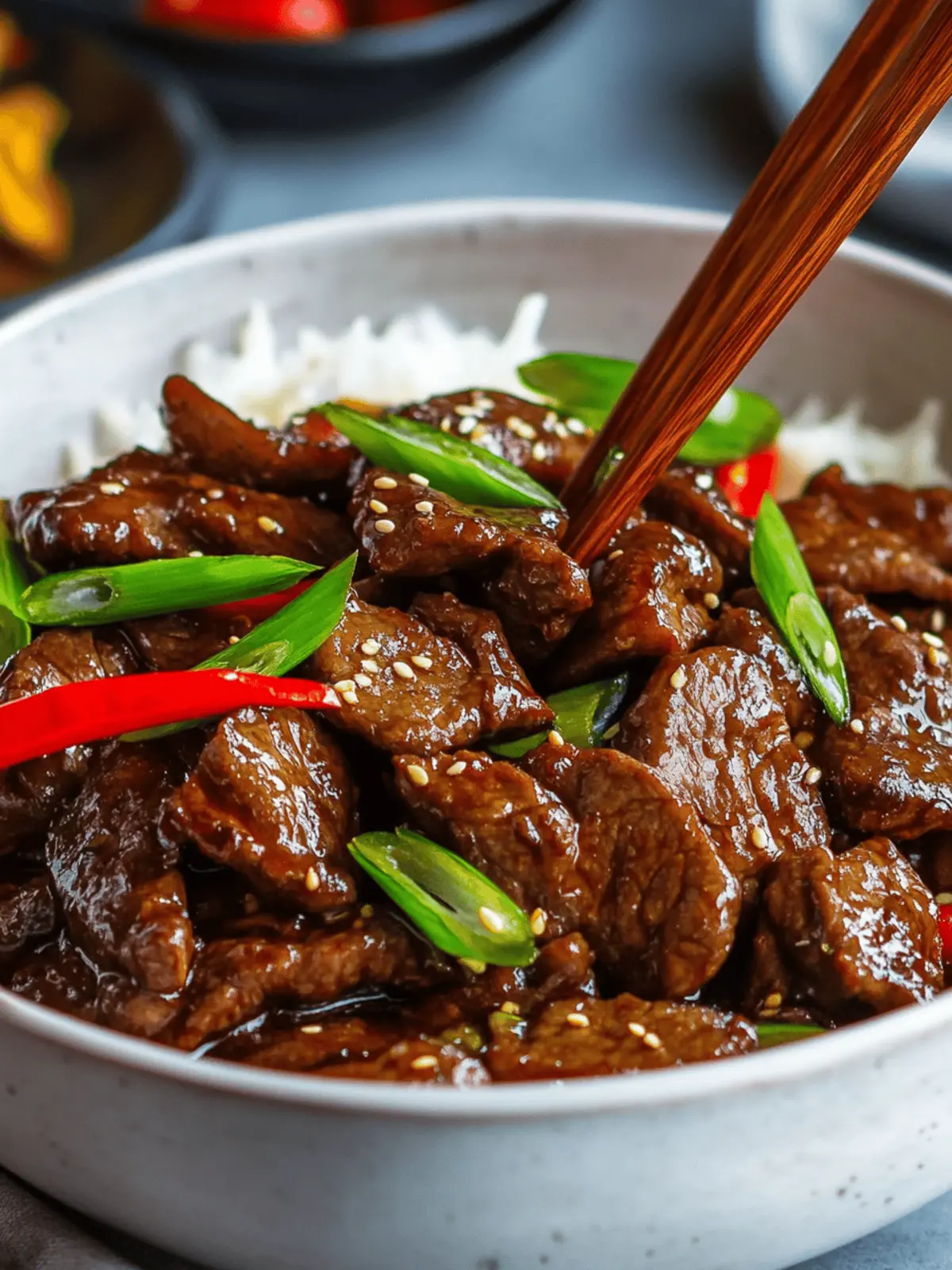 Vegan Mongolian Beef and Mushrooms