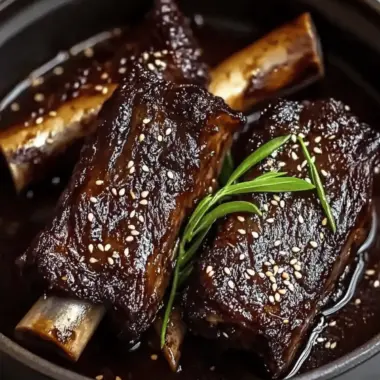 Ginger Miso Braised Short Ribs