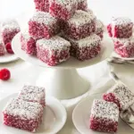 Raspberry Lamingtons