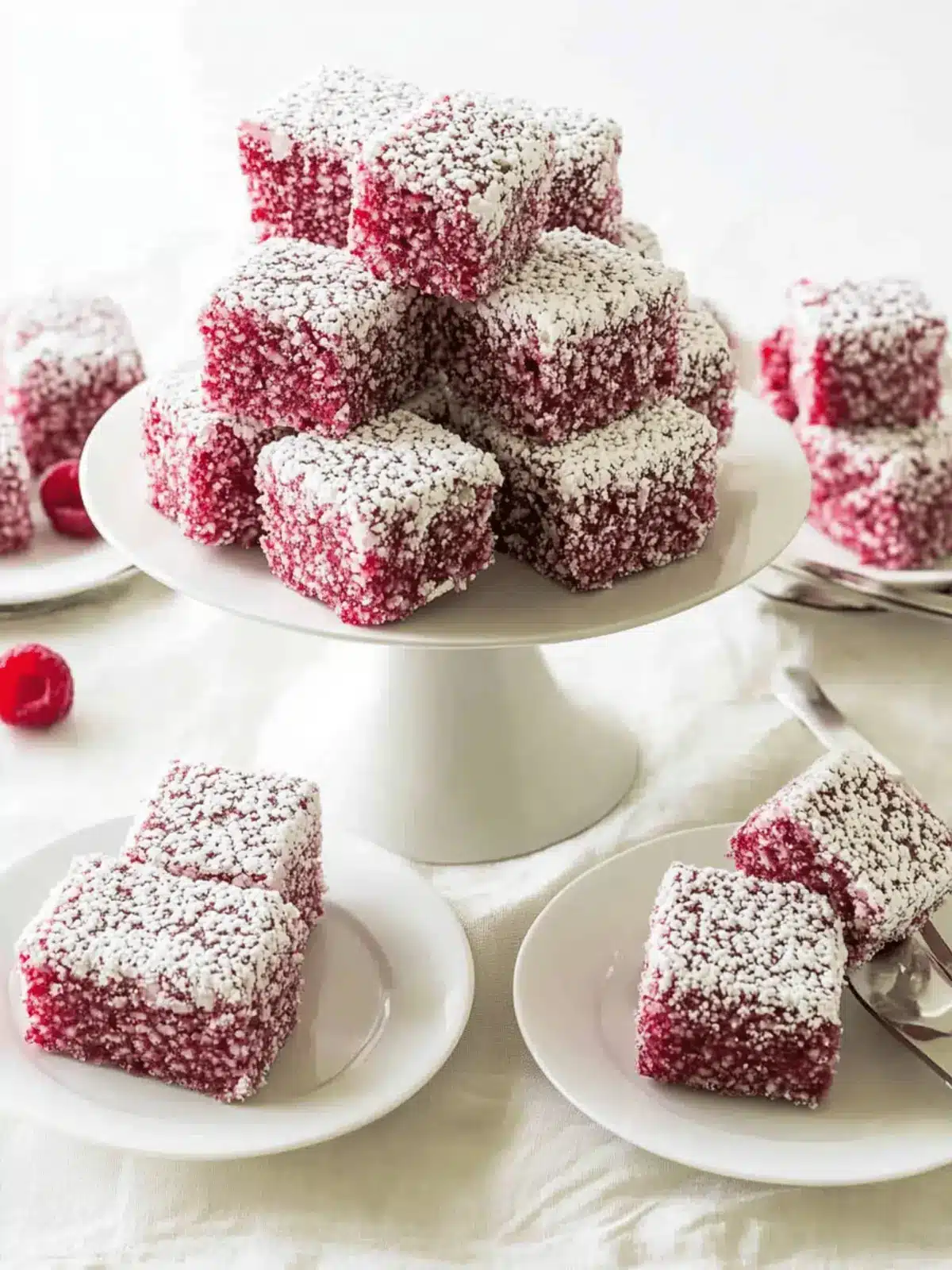 Raspberry Lamingtons