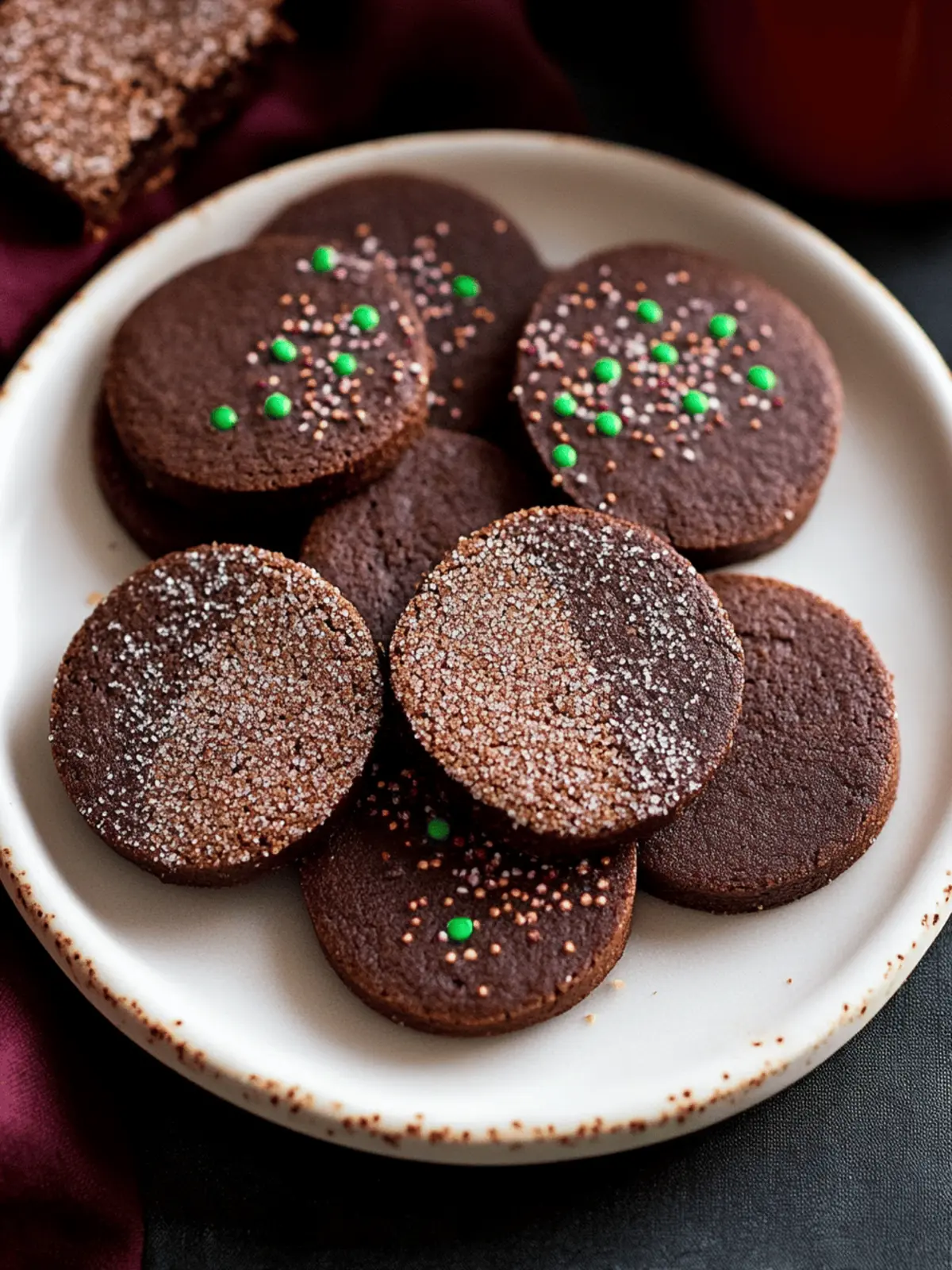 Chocolate Shortbread Cookies