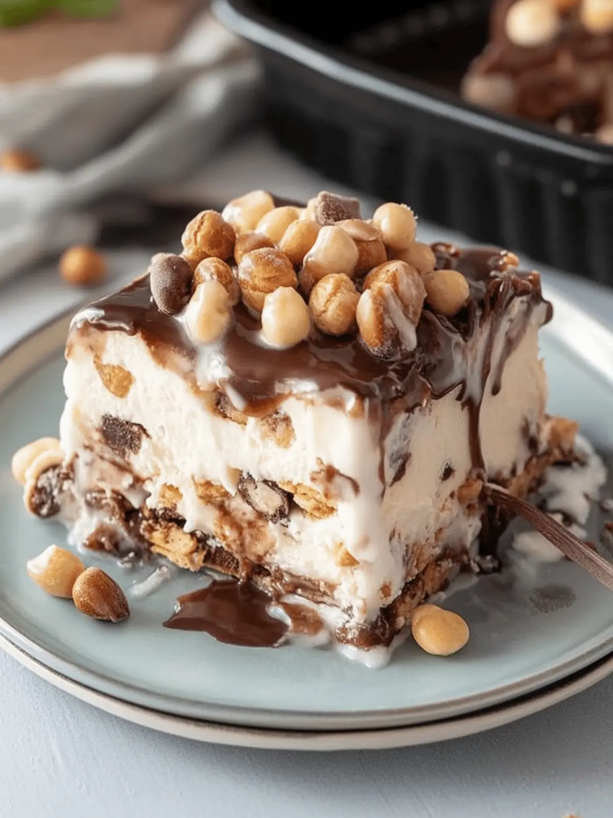 Buster Bar Ice Cream Cake
