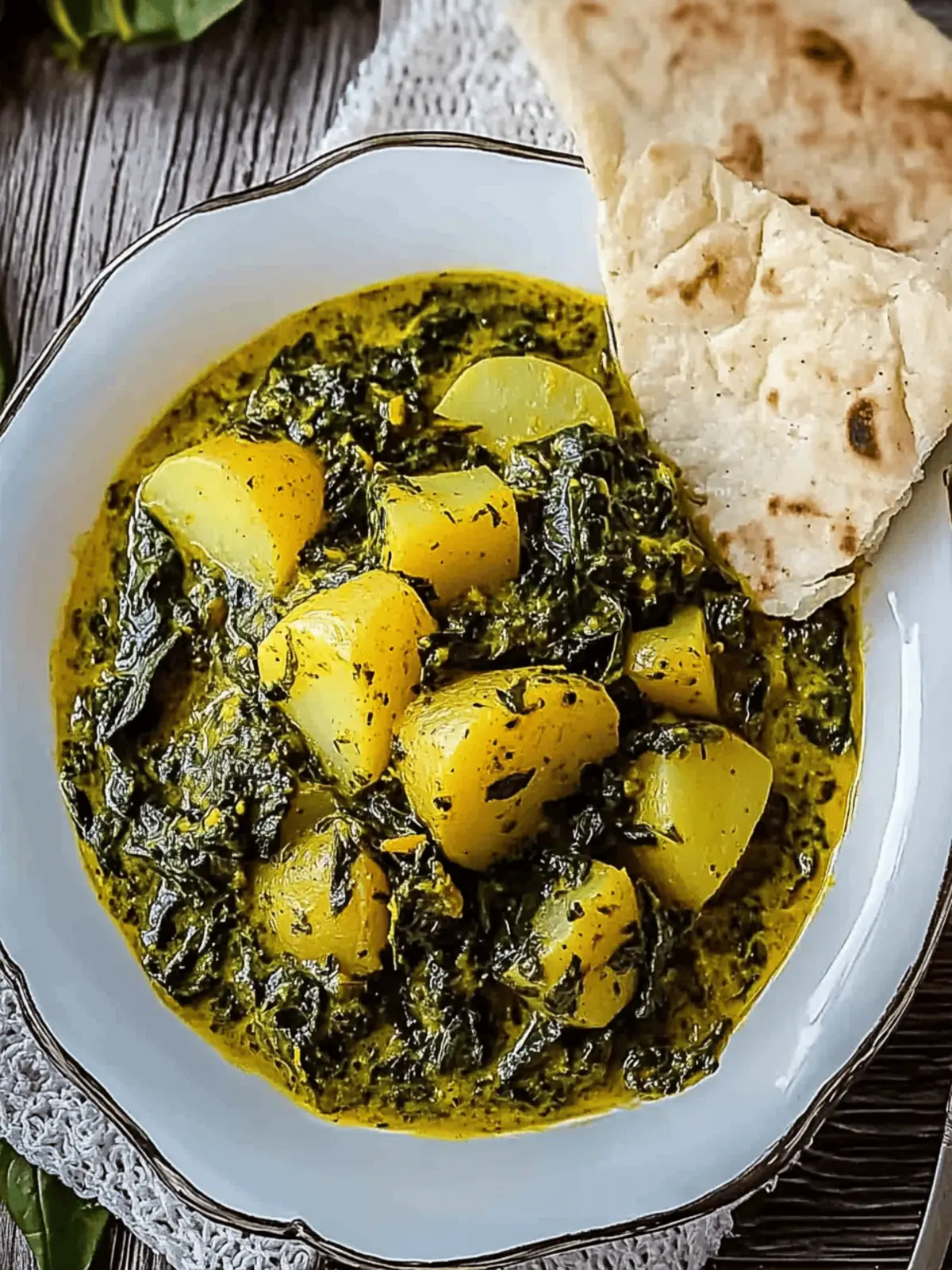 Potato and Spinach Curry