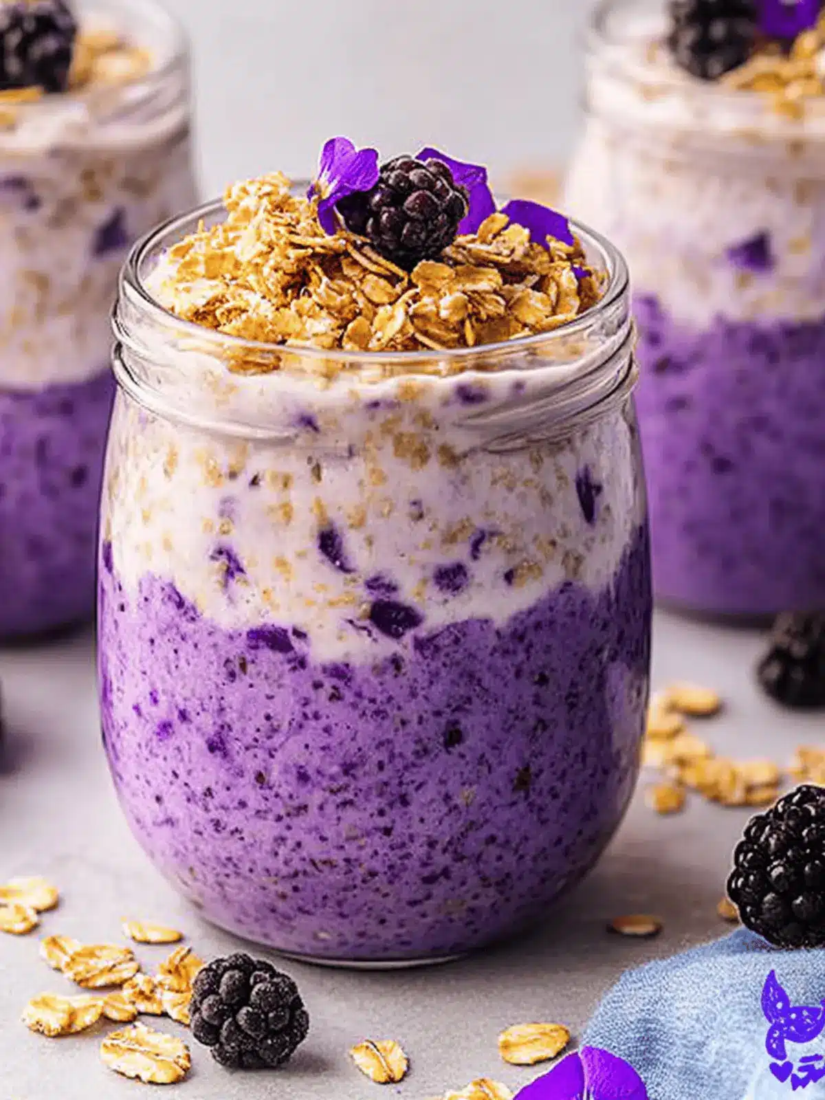 UBE Overnight Oats