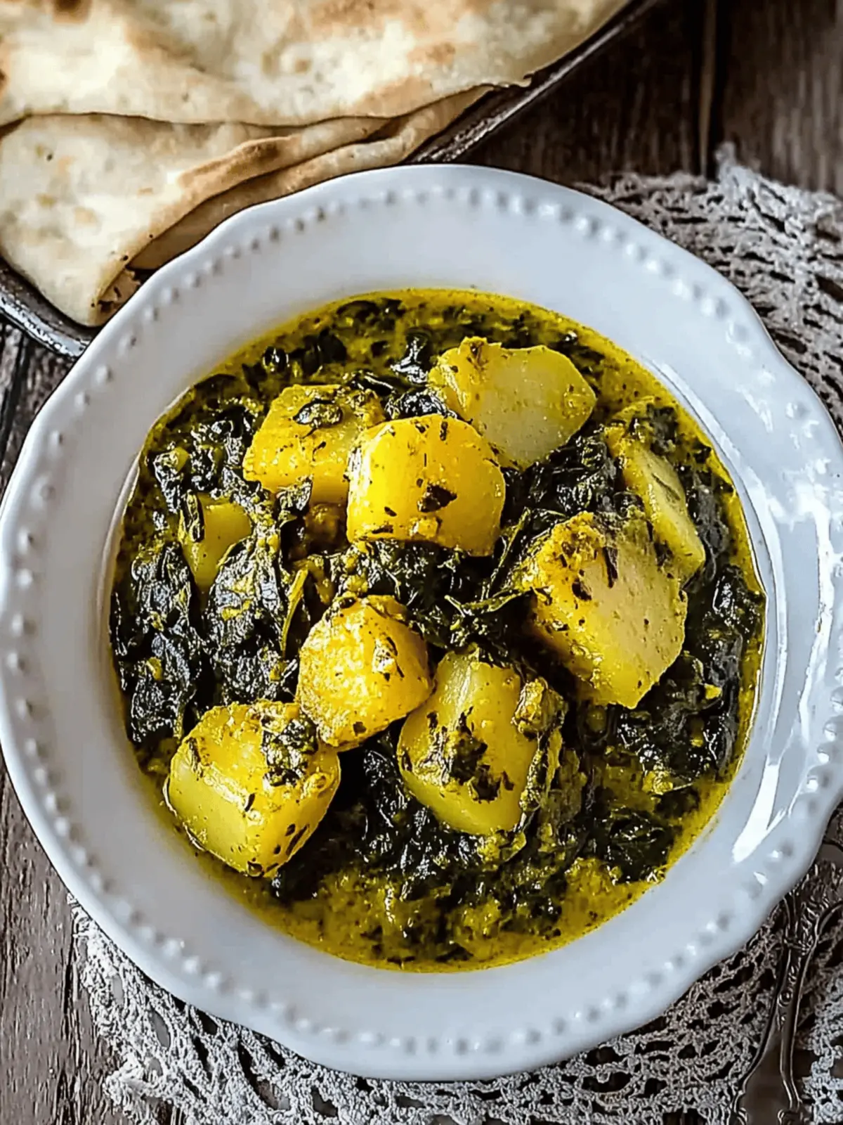 Potato and Spinach Curry