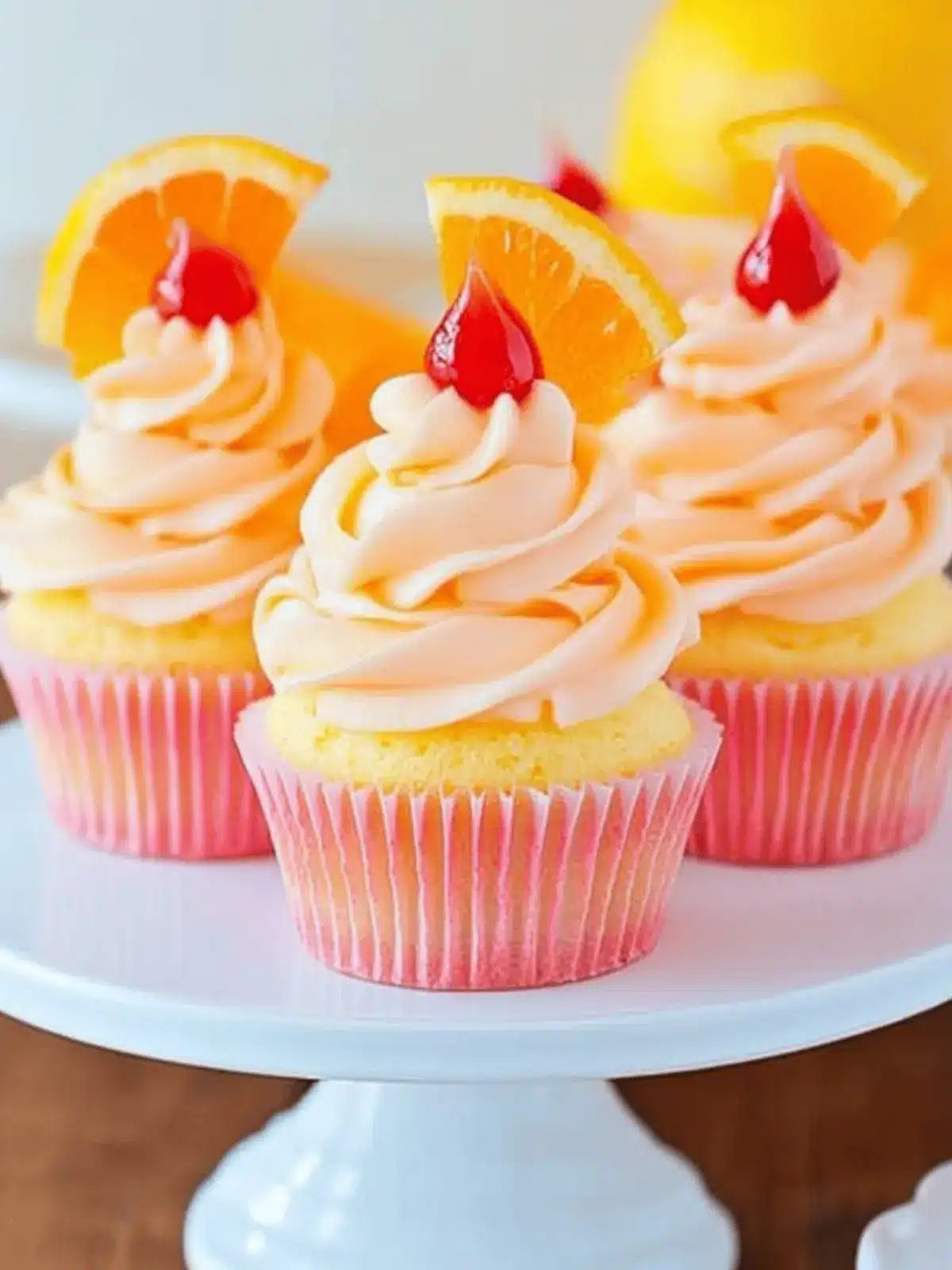 Tequila Sunrise Cupcakes