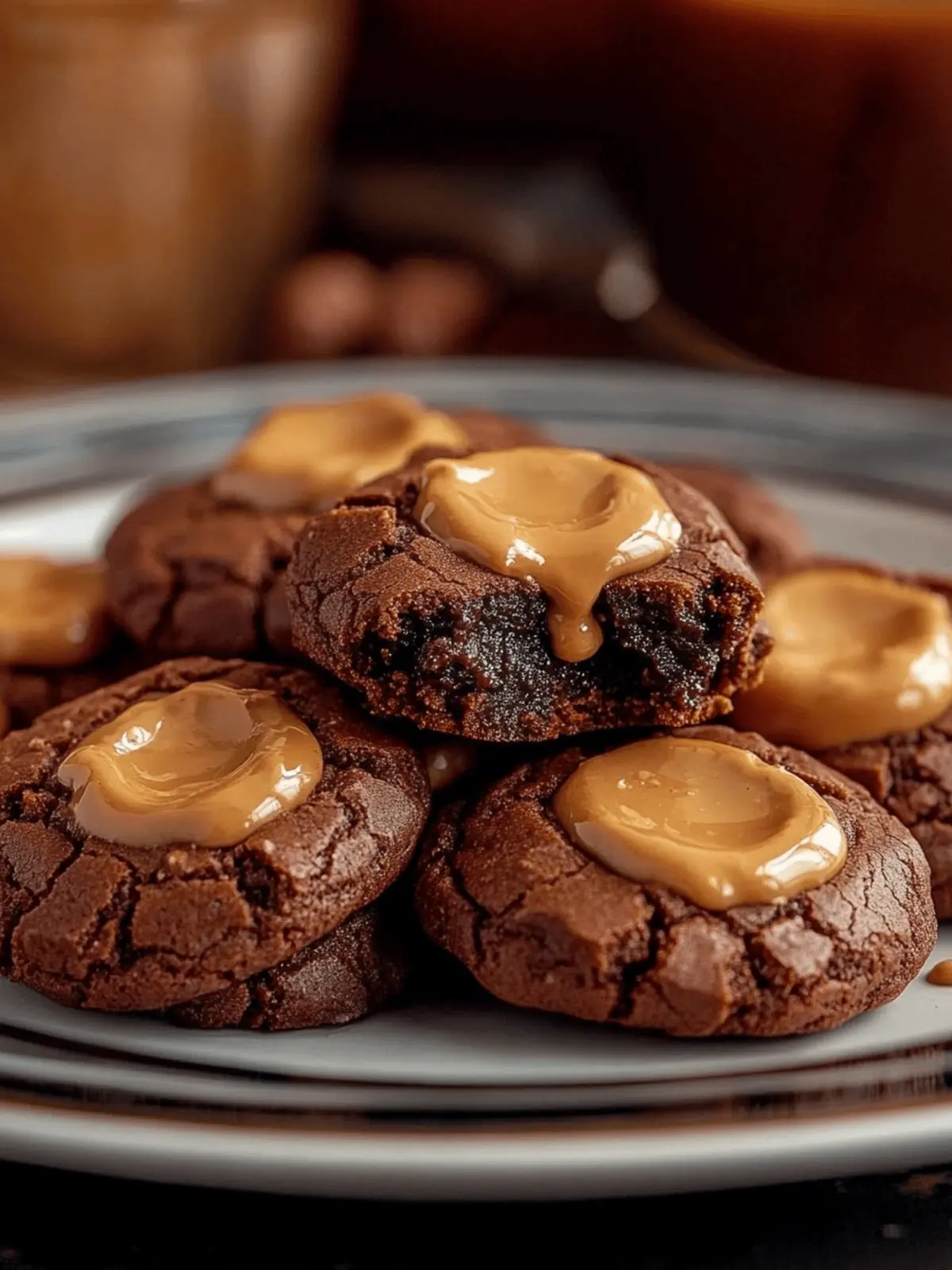 Chocolate Peanut Butter Lava Cookies