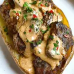 Loaded Baked Potato with Steak Bites