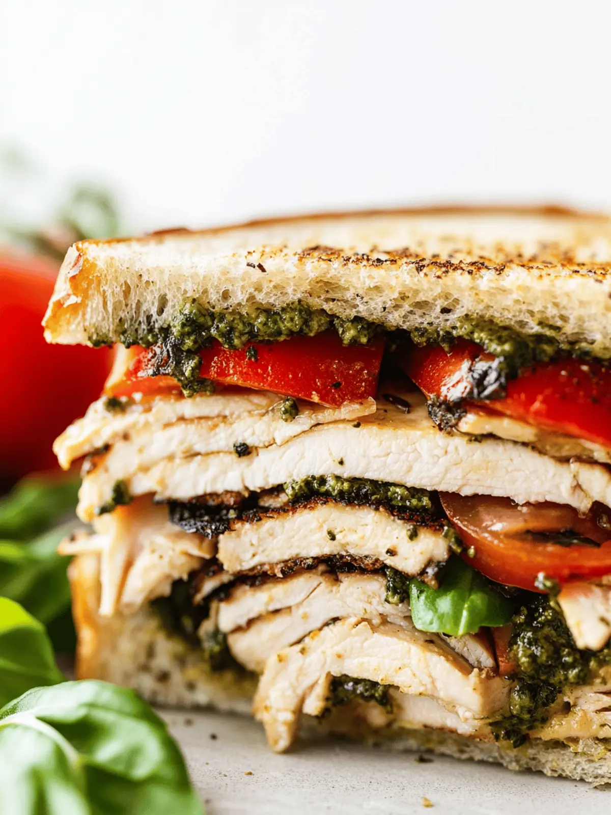 Turkey Pesto Sandwich