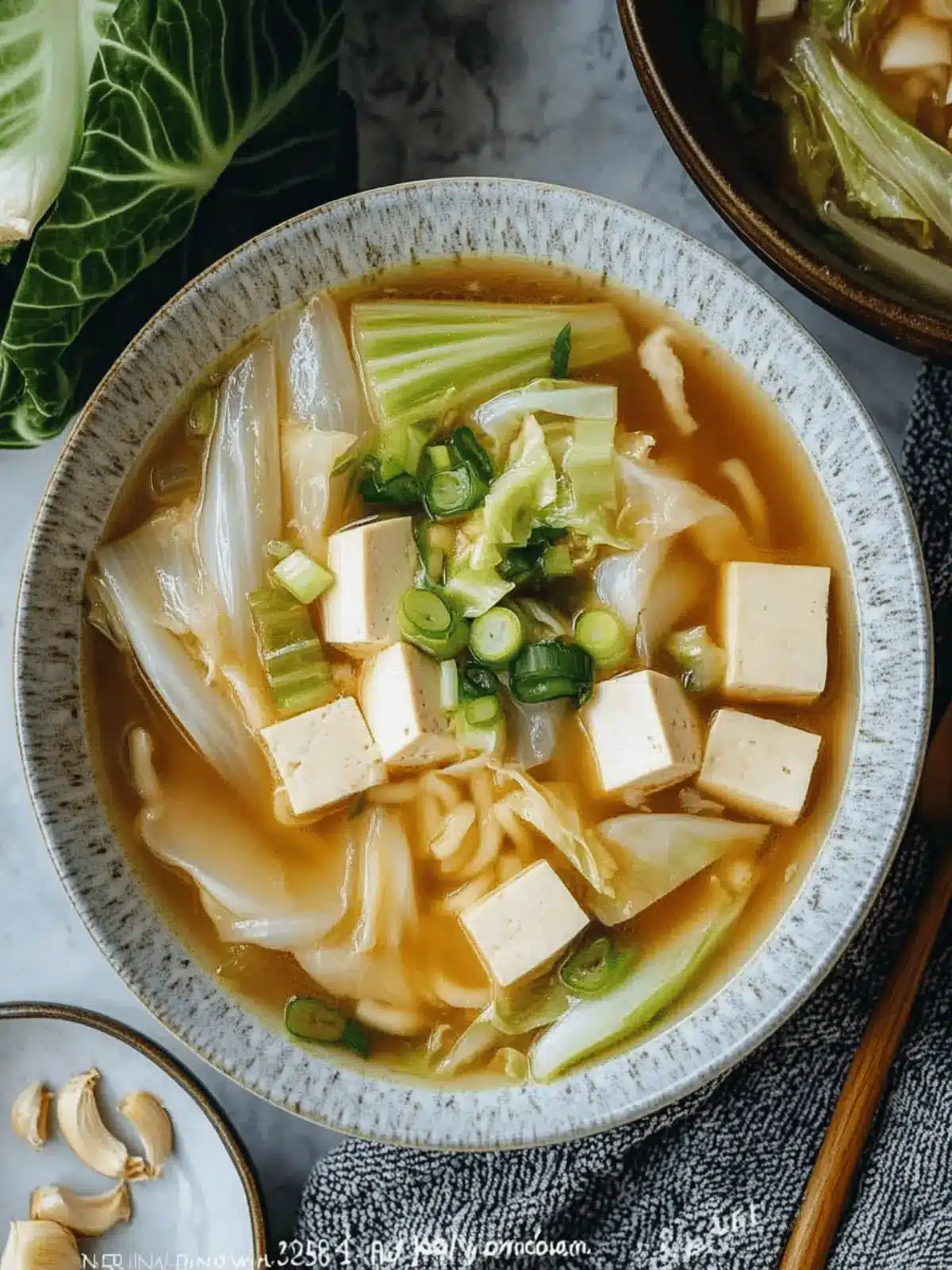 Napa Cabbage Tofu Soup