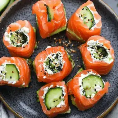 Smoked Salmon Roll Ups