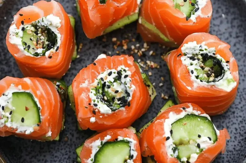 Smoked Salmon Roll Ups