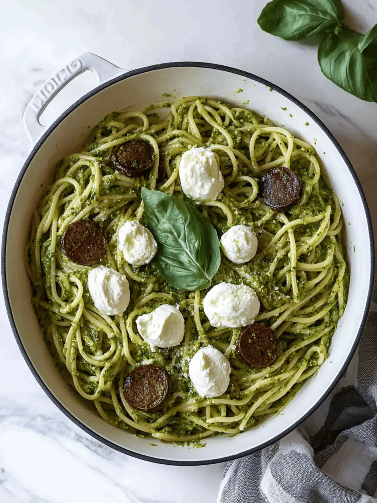 Pesto Ricotta Pasta