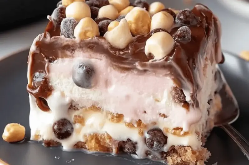 Buster Bar Ice Cream Cake