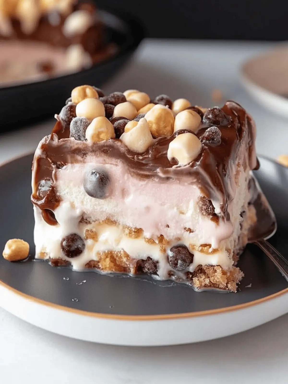 Buster Bar Ice Cream Cake