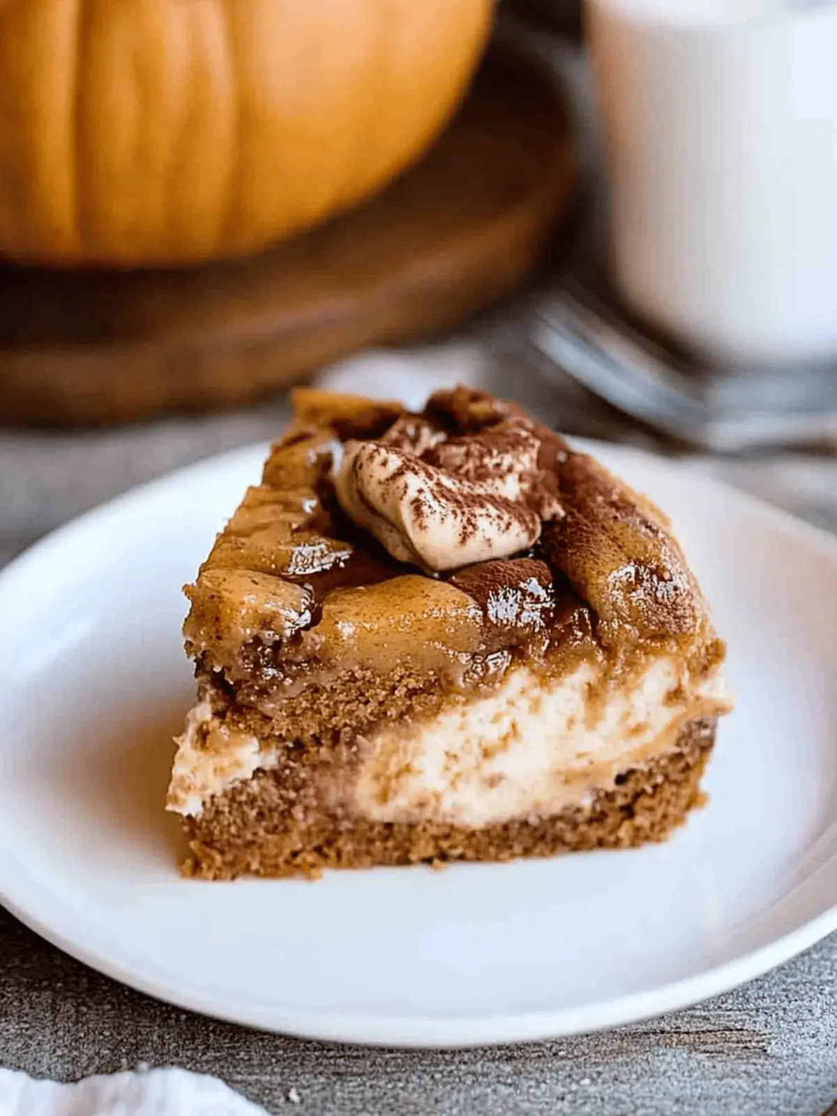 Pumpkin Earthquake Cake