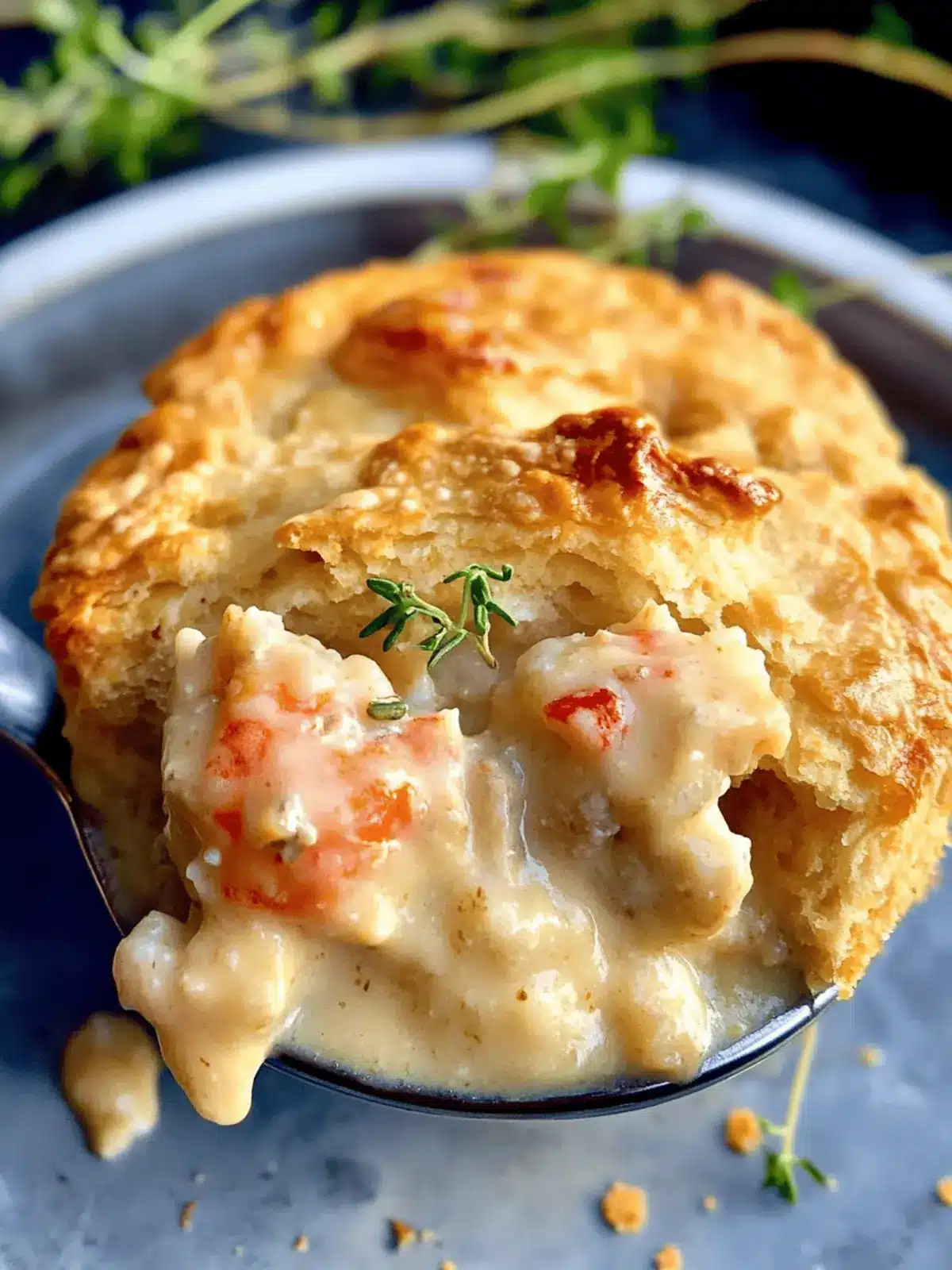 Cheddar Bay Biscuit Seafood Pot Pie