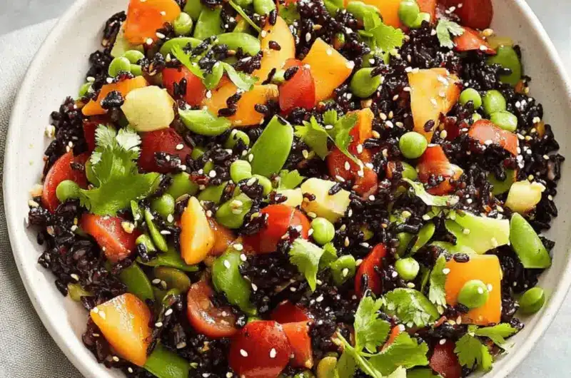 Asian Black Rice Salad