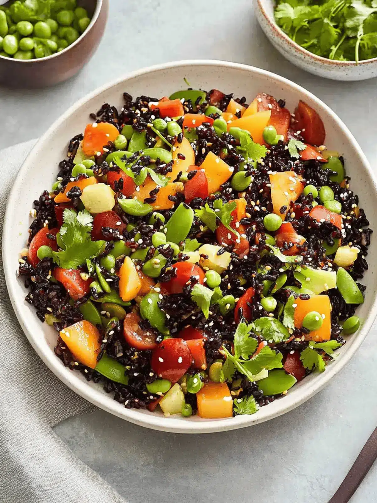 Asian Black Rice Salad