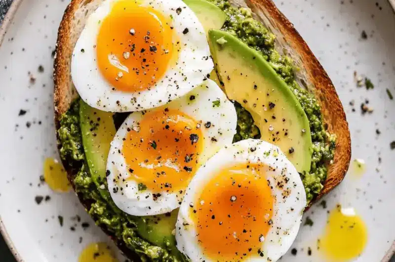Jammy Egg, Avocado & Pesto Toast