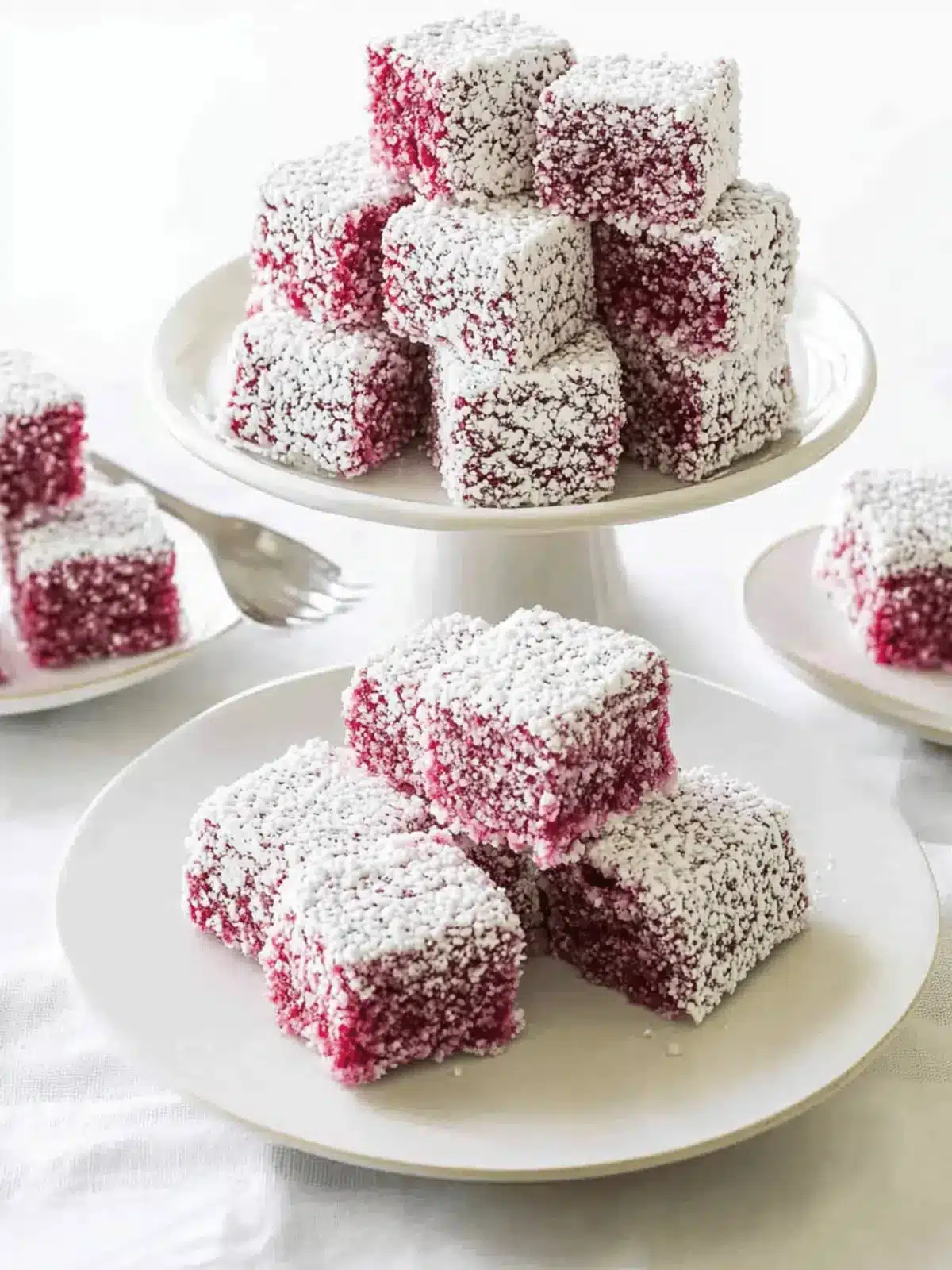 Raspberry Lamingtons