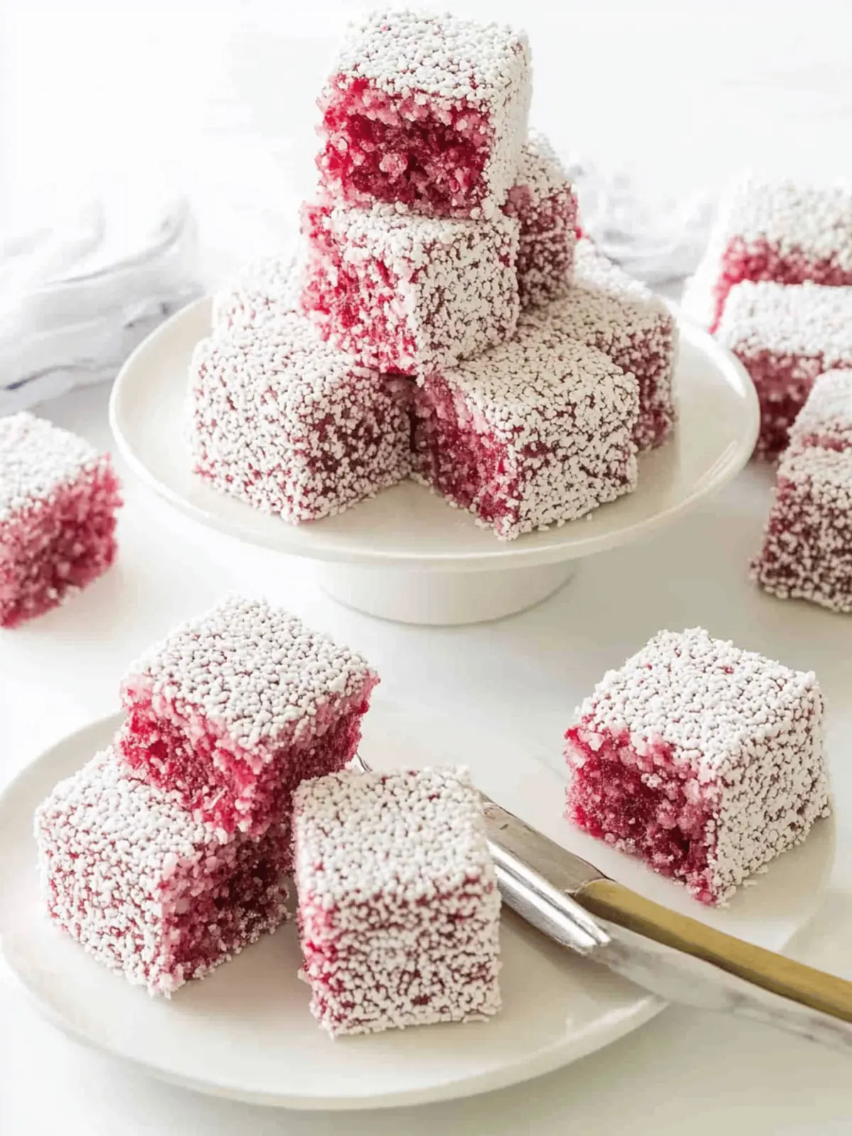 Raspberry Lamingtons