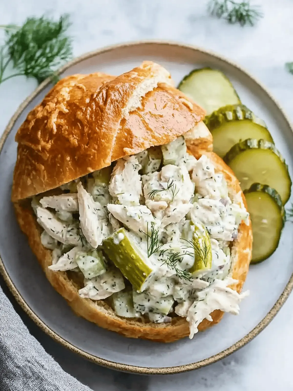 Dill Pickle Chicken Salad