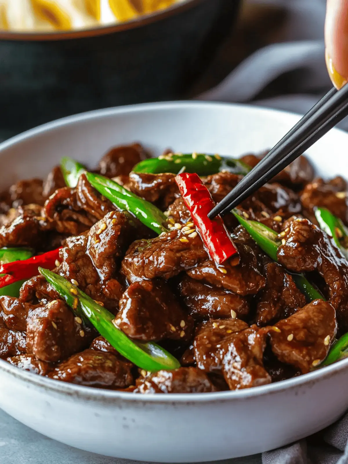 Vegan Mongolian Beef and Mushrooms